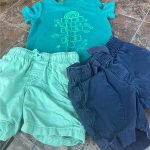 Cat & Jack Teal and Navy Kids Matching Set